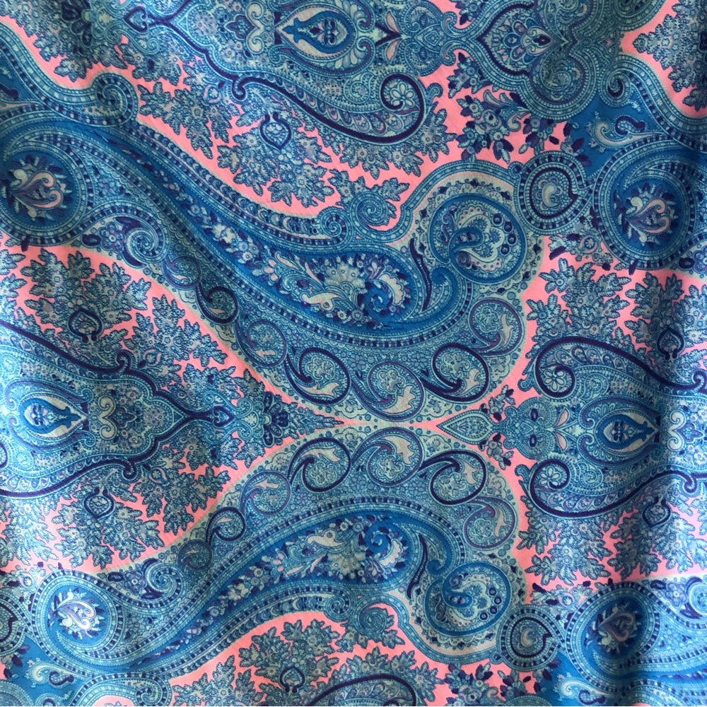 Stardust Love Reversible Sequined Paisley Cosmic Festival Infinity Head Scarf - Picture 6 of 9